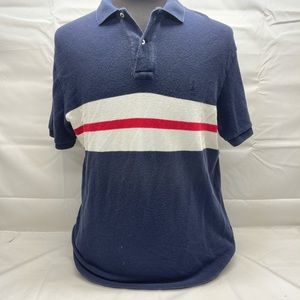 Men’s Polo Ralph Lauren Vintage 90’s Short Sleeve Striped Polo Shirt Size Large